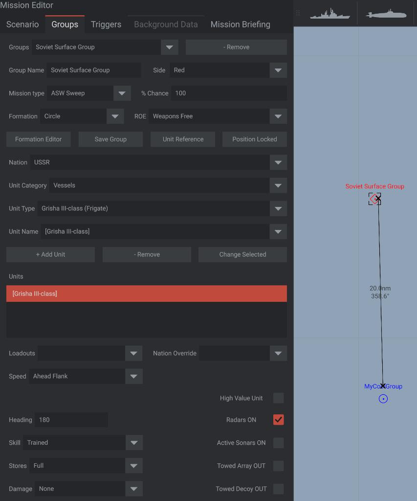 Mission Editor Beginner Tutorial Grisha III-class Sea Power