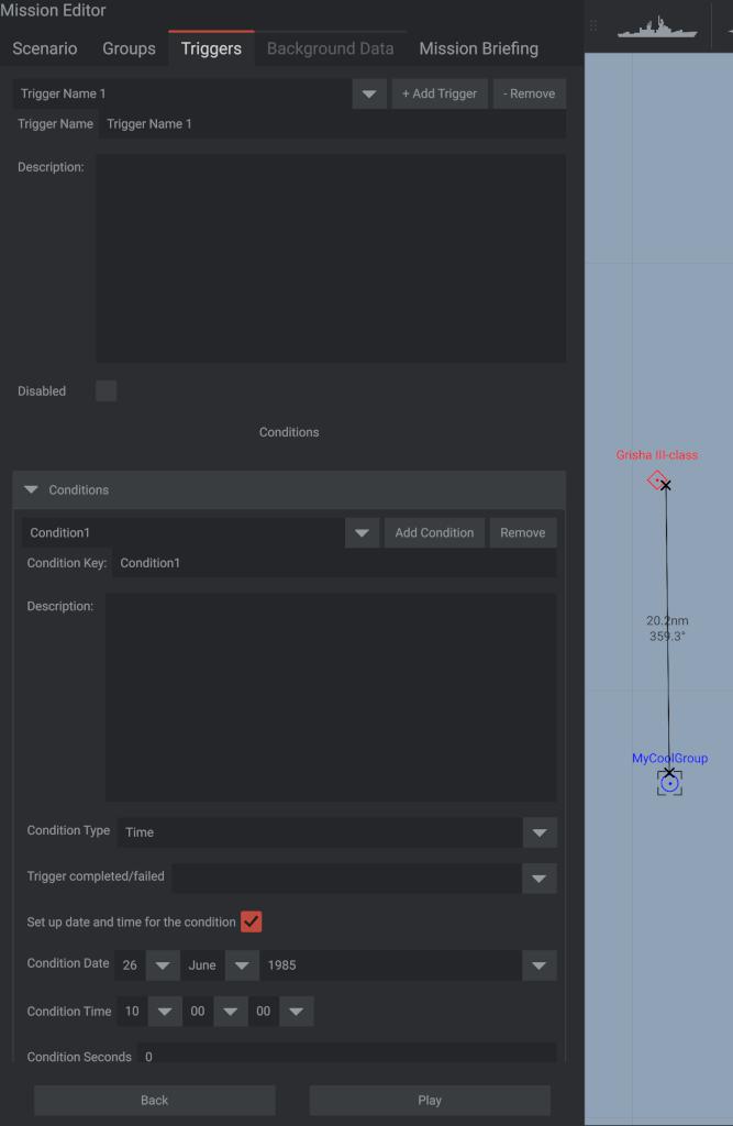 Mission Editor Beginner Tutorial Trigger Conditions Sea Power