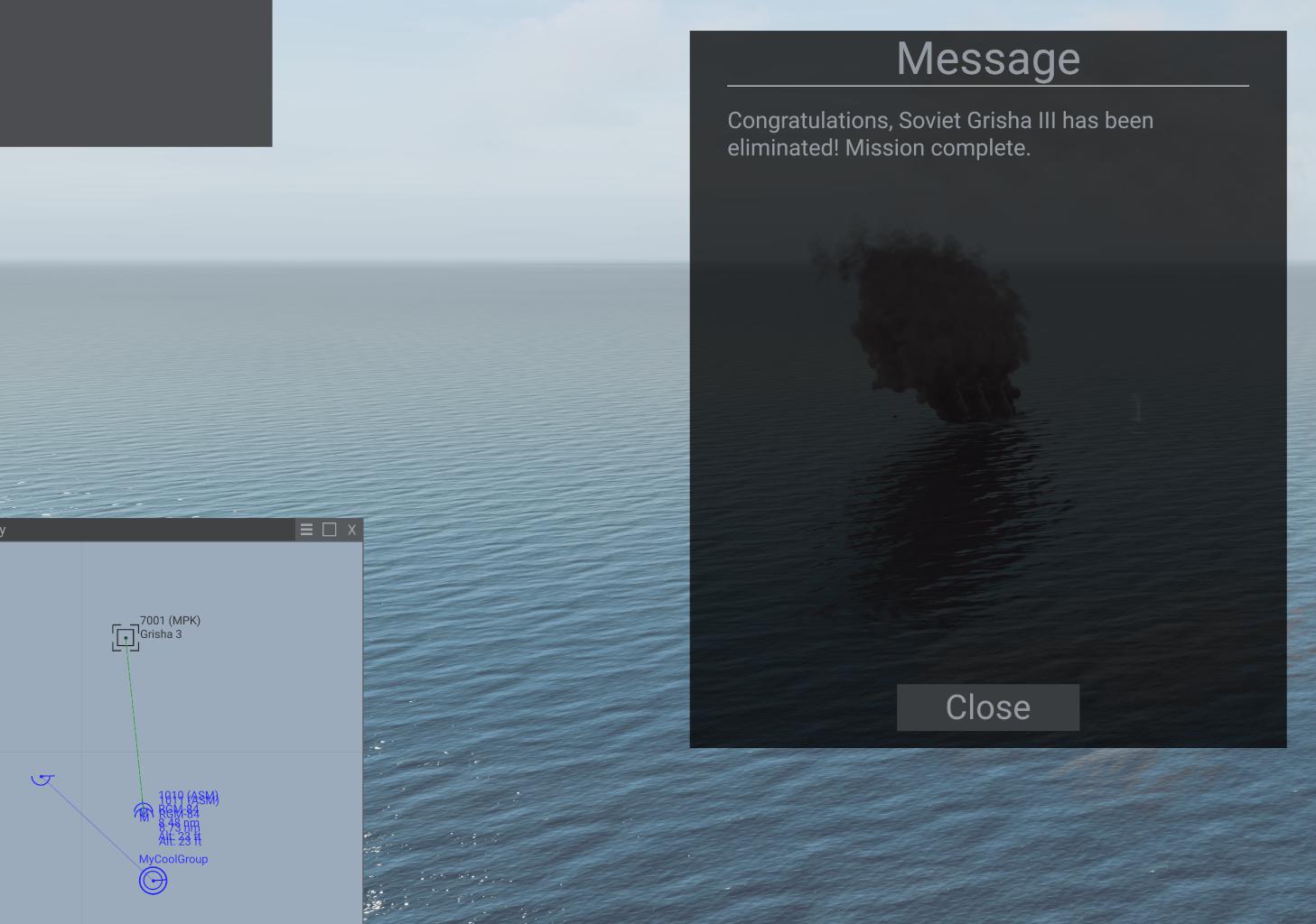 Mission Editor Beginner Tutorial Welcome Message Box Sea Power