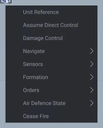 Sea Power Unit Control Dialog