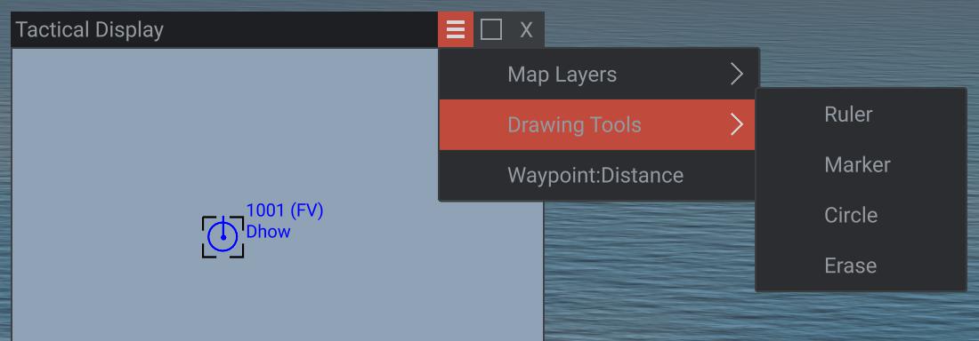 Tactical Display Drawing Tools Menu Sea Power