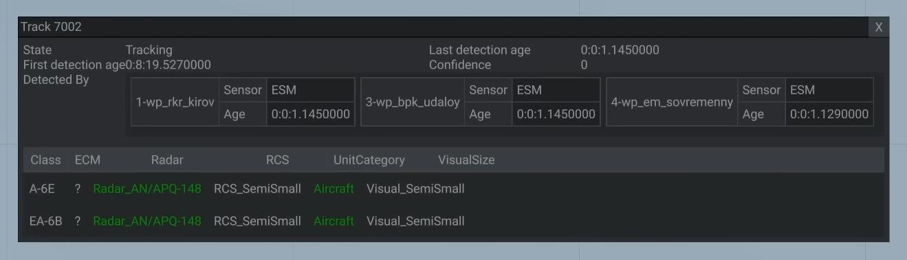 Sea Power Aircraft ESM Contact