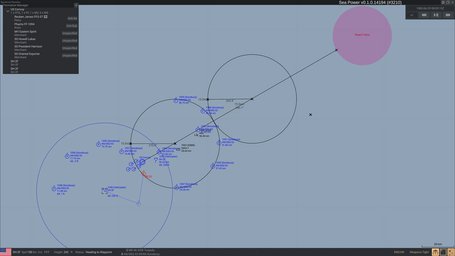 ASW Tactics Sonobuoy 15nm Circles Sea Power Naval Combat in the Missile Age Screenshot